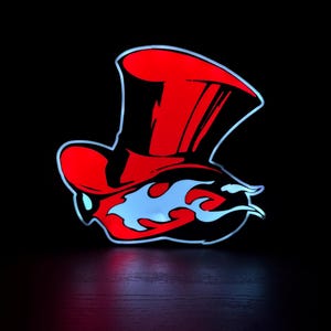 Persona Phantom Thieves Light Up Sign | Video Game Manga Anime Decor| Wall Sign | Lightbox