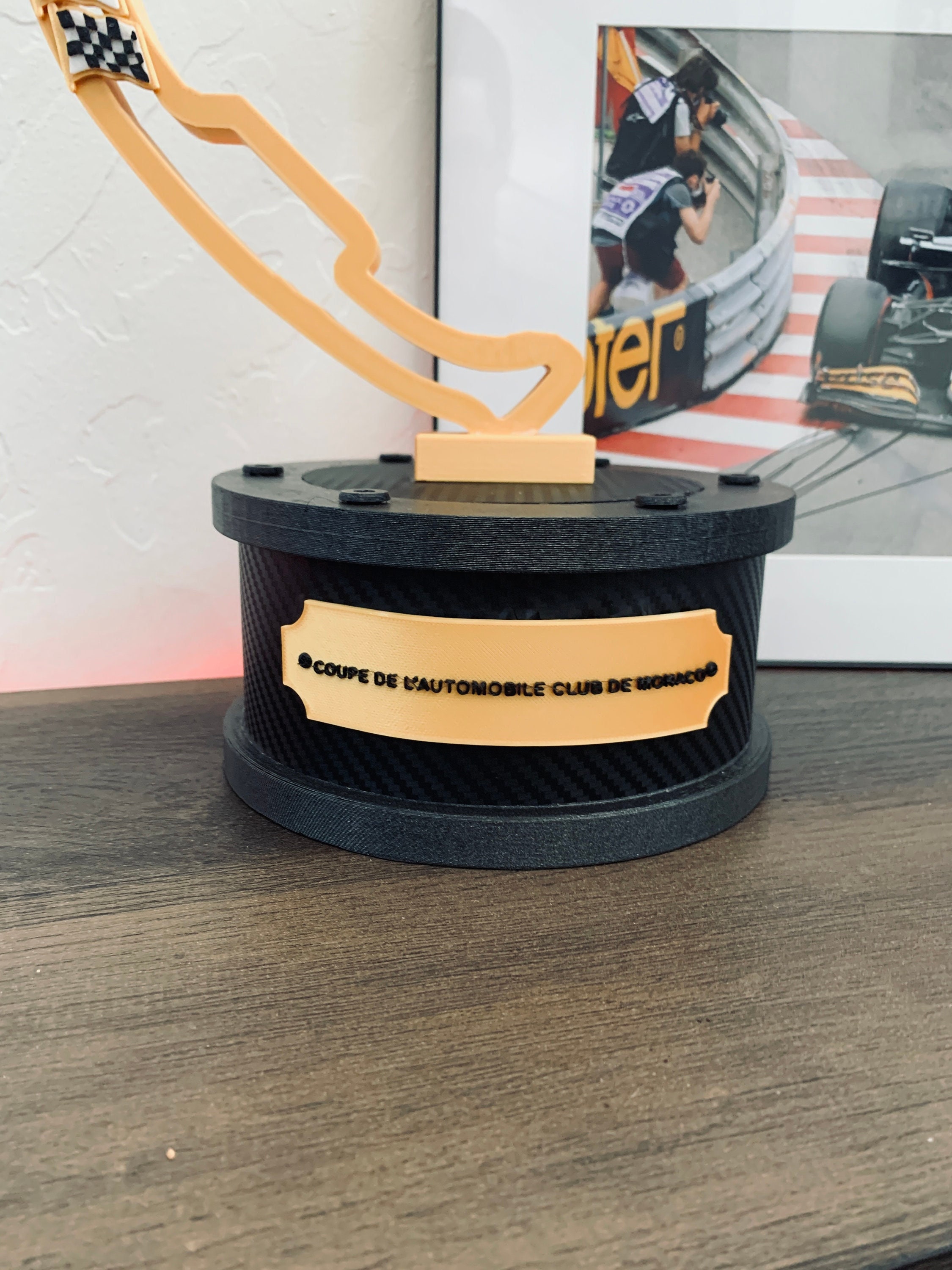 Customizable Monaco Grand Prix Trophy Replica Full Size 