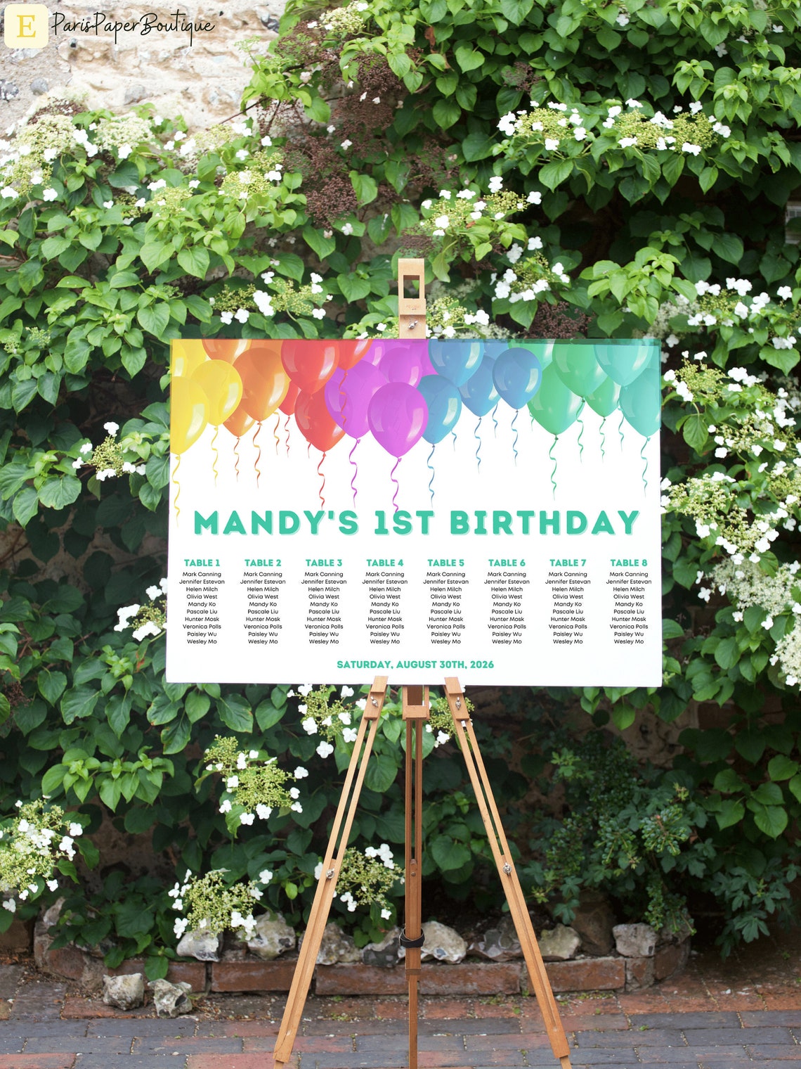 Party Seating Plan