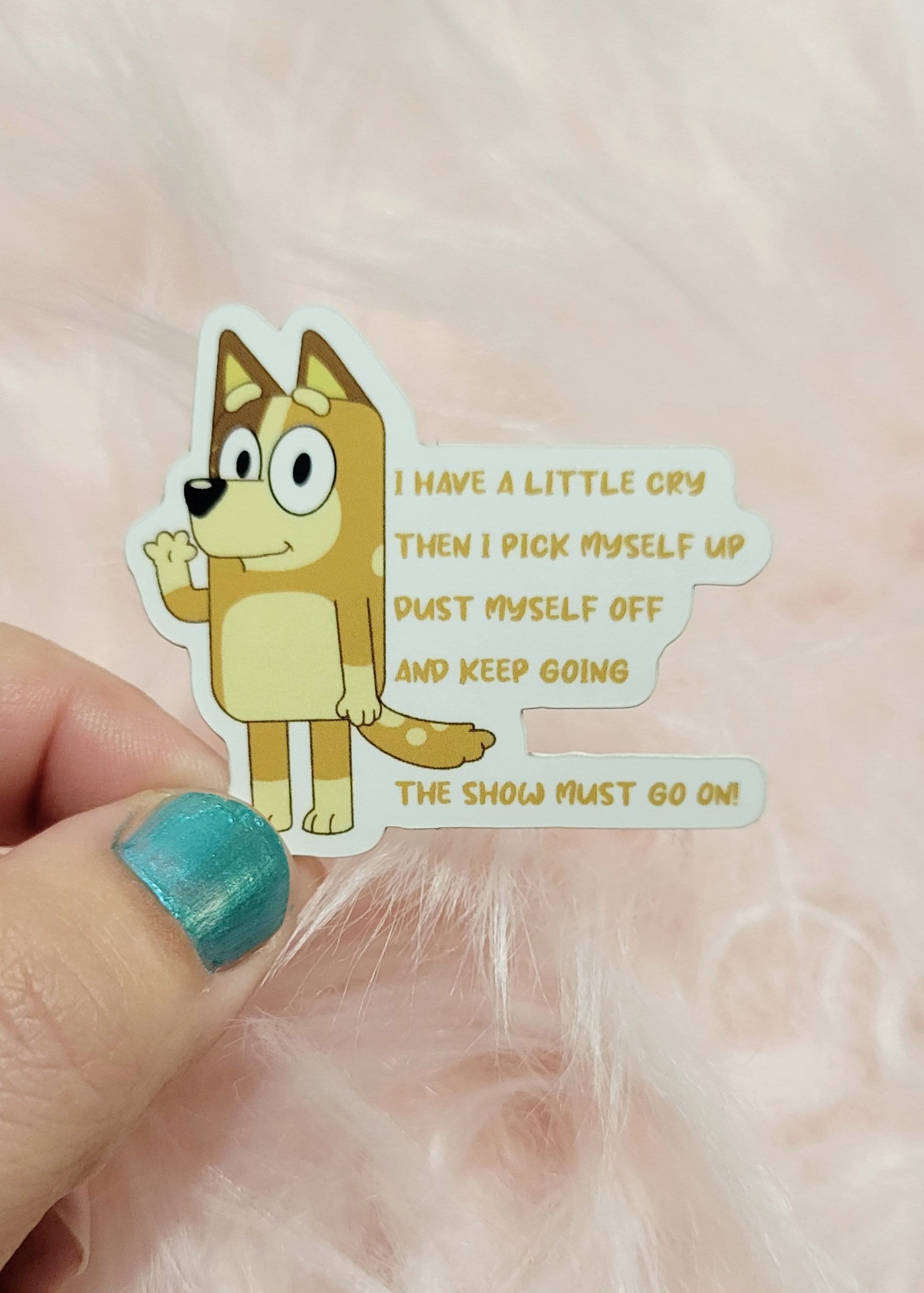 Have a Cry Checklist. Chilli Heeler. Bluey. Water Bottle Etsy Ireland