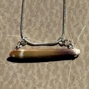 Sea Urchin Spine Pendant Necklace, Silver Plated Beachcombing Jewelry