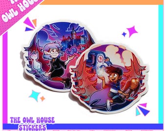 The Owl House: Luz and Amity Soaring Stickers