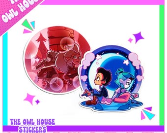 Owl House Stickers: Grom Night and Eda&#39;s Requiem (Holographic Option!)