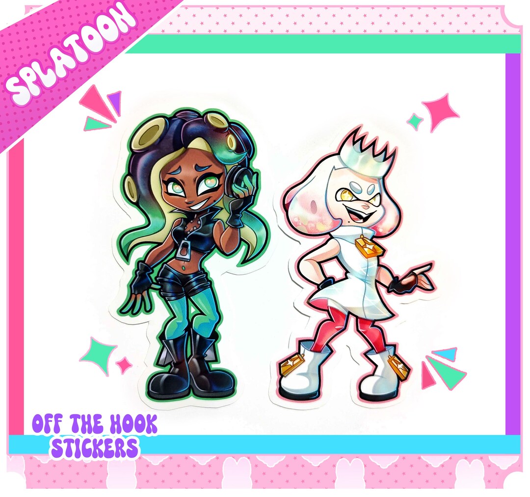 Splatoon Off The Hook Stickers Etsy Splatoon Off The Hook Stickers Etsy