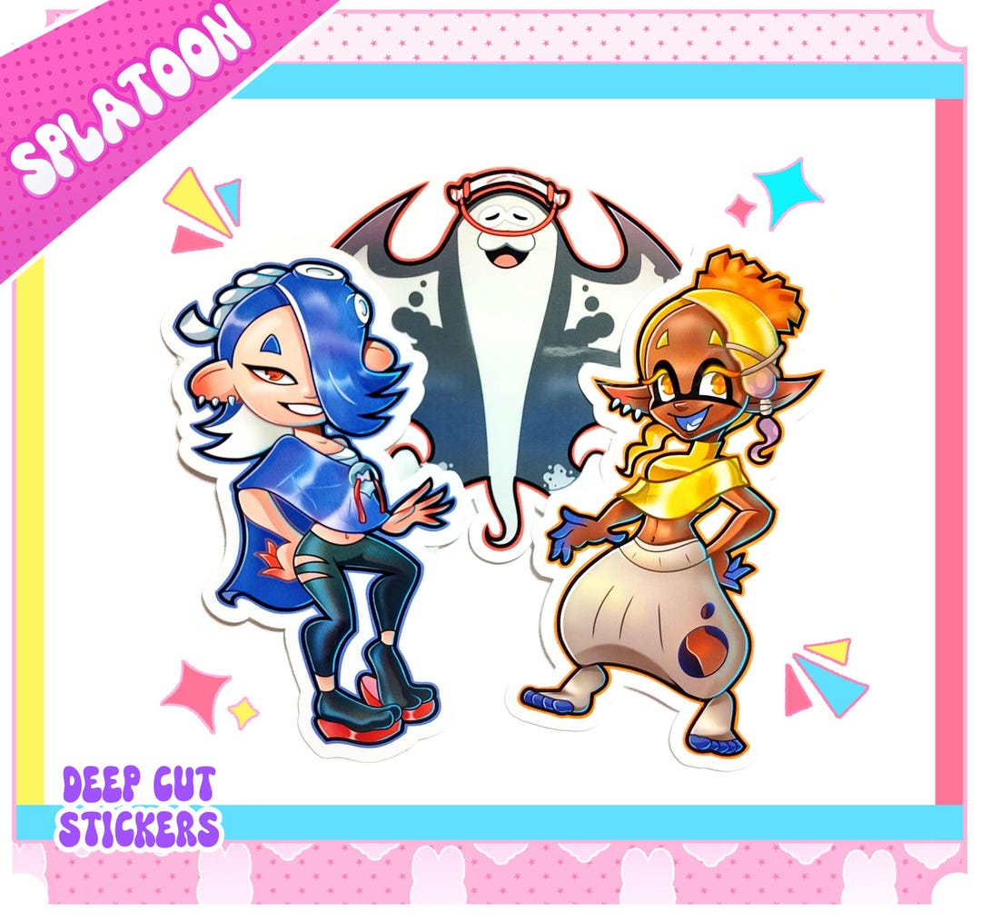 Splatoon: Deep Cut Stickers - Etsy