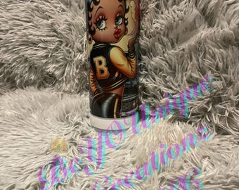 20oz Betty Boop detachable speaker tumbler