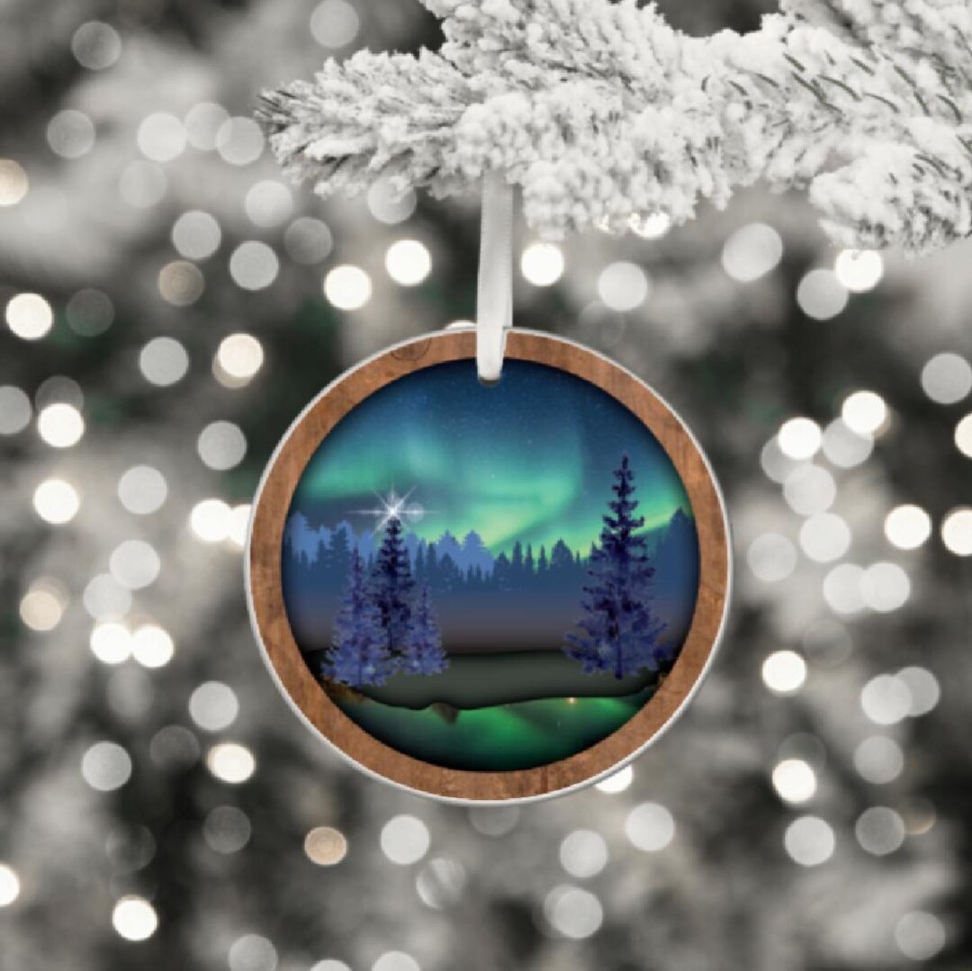 Northern Lights Christmas Ornament. Beautiful Ornament. Northern Lights ...