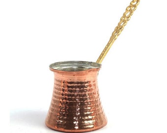 Turkish Copper Coffee Pot, Traditional Design Coffee Maker, Cezve, Ibrik, Briki, Ottoman Arabic Coffee Kitchenware,  Espresso Pot