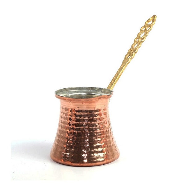 Turkish Copper Coffee Pot, Traditional Design Coffee Maker, Cezve, Ibrik, Briki, Ottoman Arabic Coffee Kitchenware,  Espresso Pot