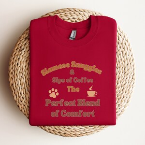 Funny Coffee Siamese Cat Saying Sweatshirt, Coffee And Siamese Pincher Sweatshirt, Funny coffee saying Siamese Cat , Siamese Cat Lover Gift