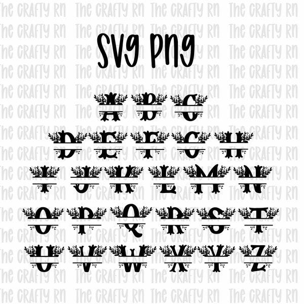 fancy letter writing paper Wedding split letter monogram lettering svg, fancy number svg, monogram png, cricut cut files