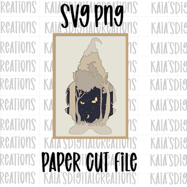 Gnome Nightlight Paper Cut file, cricut cut file, papercut file, png, svg, gnome png, gnome svg Gnome Nightlight Paper Cut file, cricut cut file, papercut file, png, svg, gnome png, gnome svg