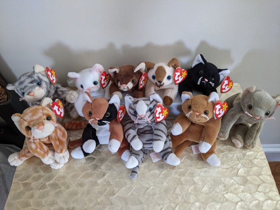 Ty Original Beanie Babies Cats Zip Flip Snip Chip Nip - Etsy