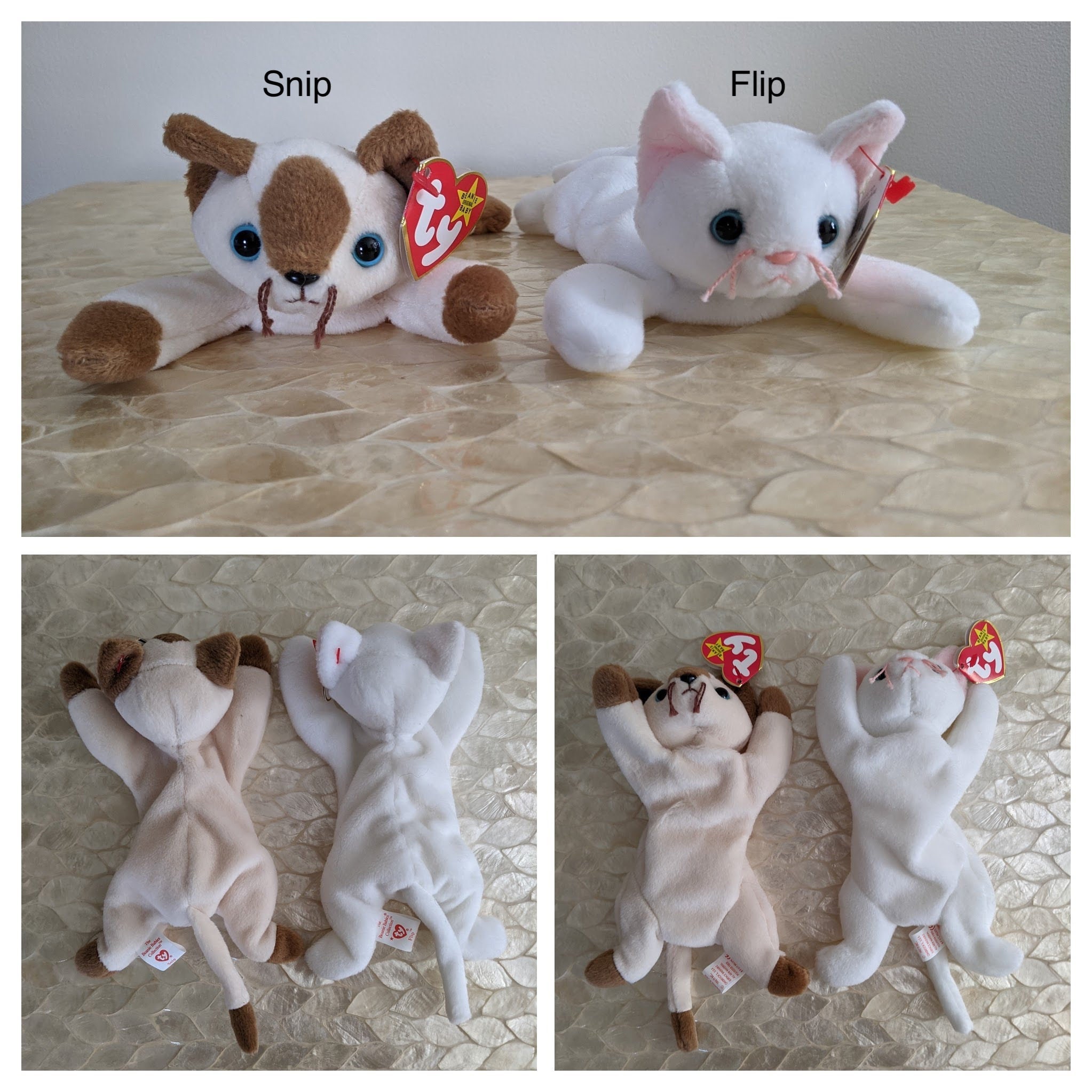 Ty Original Beanie Babies Cats Zip Flip Snip Chip Nip Etsy