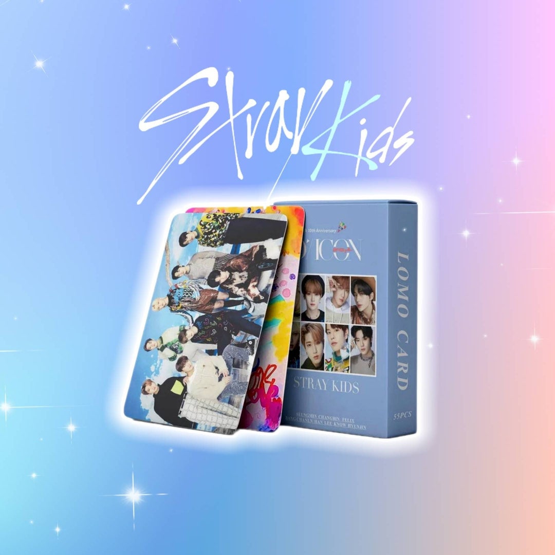 LeeKnow Fotokarten Set - 60 Karten & 32 Aufkleber KPOP Sammelkarten