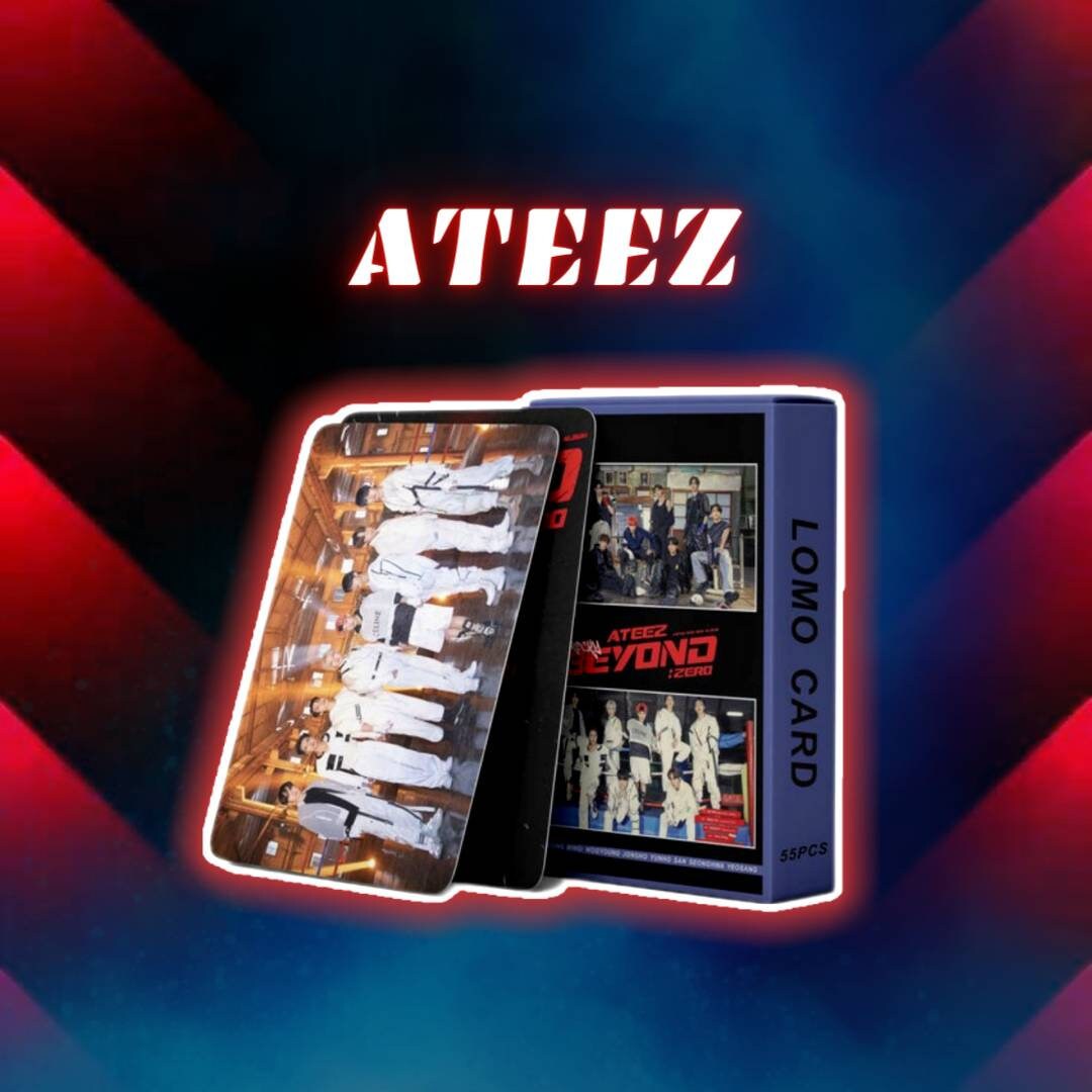 Kpop Lomo Cards Photocards Ateez Beyond Zero Rocky 55 Pcs Etsy