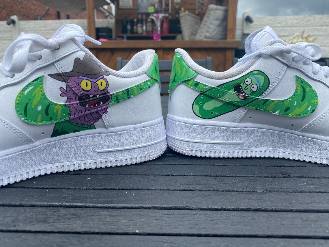 rick and morty air force 1's