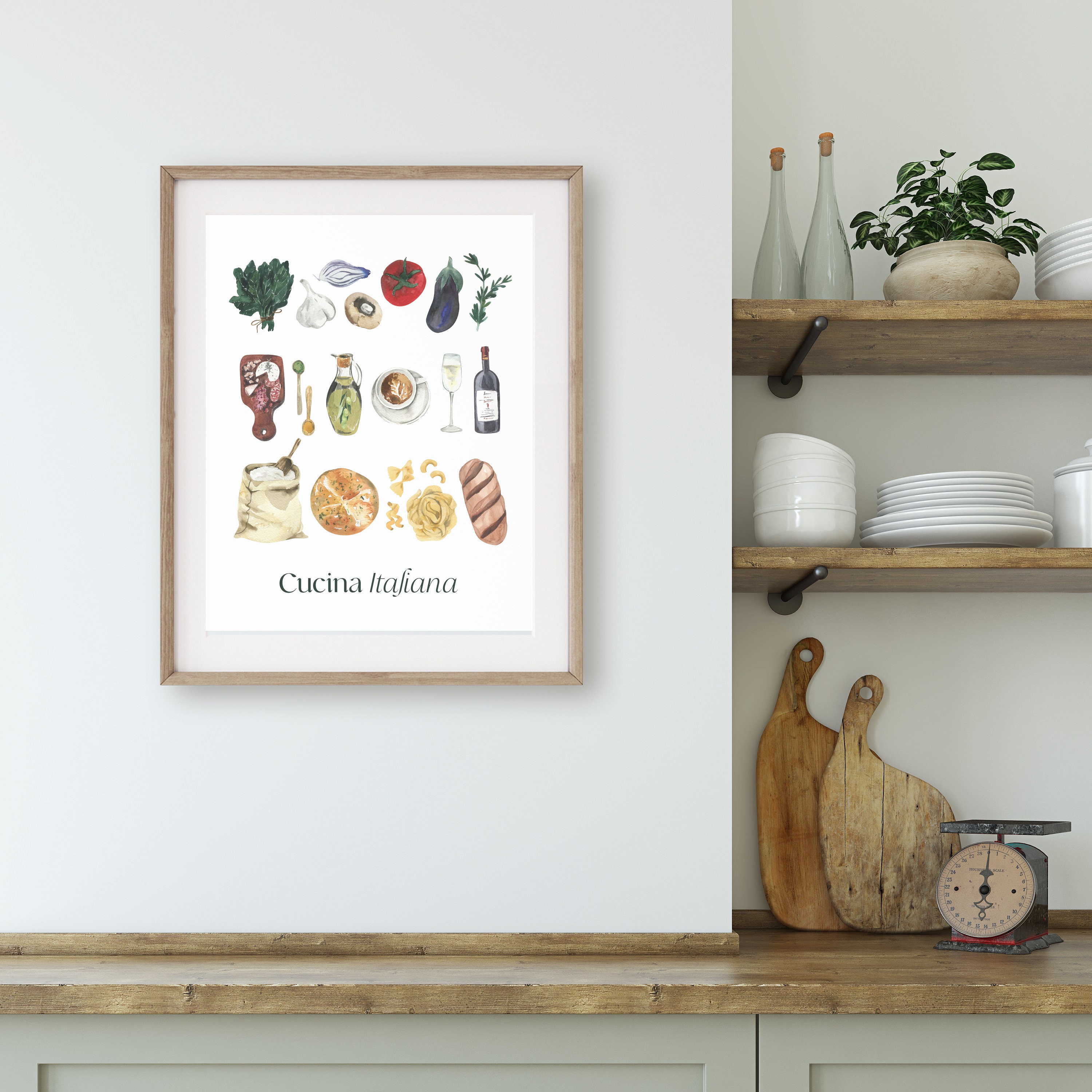 italian kitchen wall decor | kitchen wall art set of... Italian Kitchen Art Printable, Kitchen Decor, Wall Art, Digital Print ...