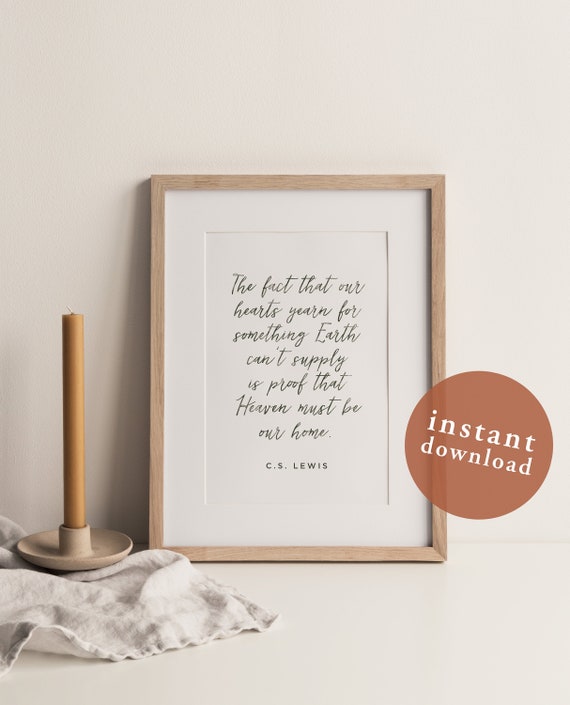 CS Lewis Wall Art CS Lewis Quotes CS Lewis (Instant Download) 