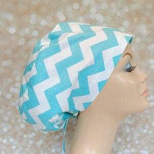 Euro scrub hat, Surgical cap women, Scrub caps with buttons, Chevron surgical hat