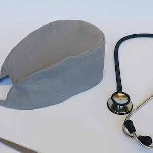 Surgical Cap | Scrub Hat | Gray Scrub Cap | Medical | Scrub Caps For Men | Adjustable Scrub Cap | Nurse Hat | Unisex Scrub Cap