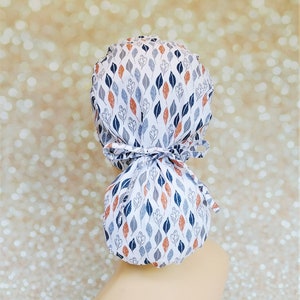 Scrub caps for women ponytail, Surgical cap women, Fall ponytail scrub cap, Scrub hats for women