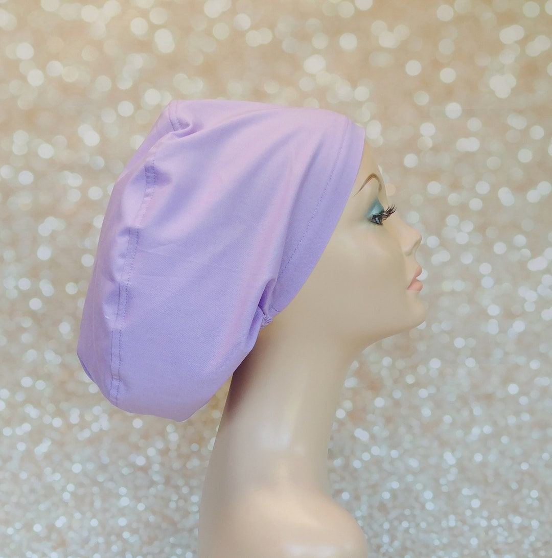 Solid Yellow Euro Scrub Caps for Women, Surgical Cap Women, Scrub Hats