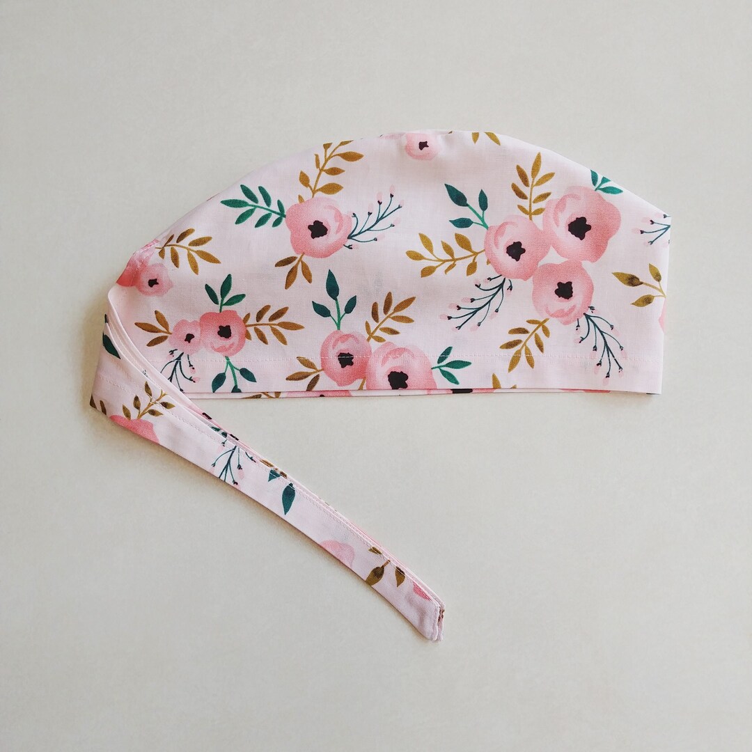 Scrub Caps for Women, Surgical Cap Women, Medical Hair Cover, Nurse Cap With Buttons, OR Scrub