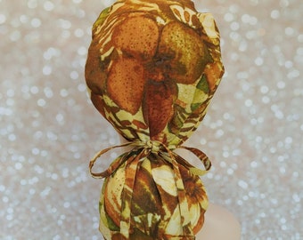 Rayon Batik Ponytail Scrub Cap: Nurse Doctor Surgical Hat