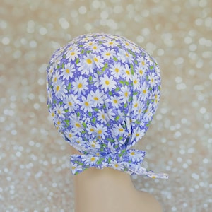 Scrub caps for women with buttons, Surgical Hat Ponytail