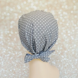 Satin lined scrub caps OPTION, Surgical cap women, Nurse scrub cap, Satin lined hat