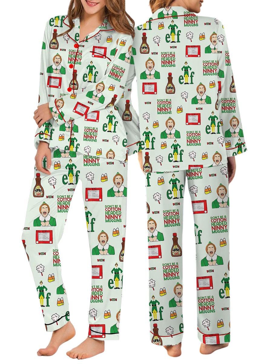 Discover Christmas Elf Pajama Set for Women