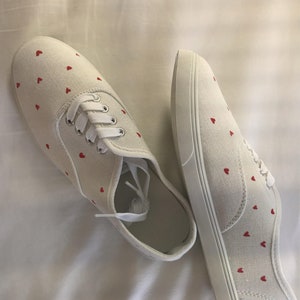 Tiny hearts sneakers, Cute Hearts Sneakers, Gift for teen, Custom hearts sneakers, Tiny hearts sneakers, Cute sneakers, Custom sneakers