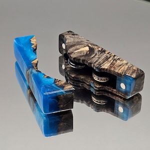 Mount Robson (Canada) mountain silhouette ring box, resin ring box, wooden box, engagement ring box, single ring box, wedding ring box