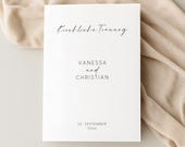 Kirchenheft Vorlage Hochzeit „Vanessa“ | DIY Trauheft PDF zum Download | A5 Kirchenheft zum Selbstgestalten