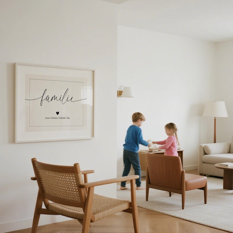 Family Poster With Names | Digital Download | DIY Wall Art ...