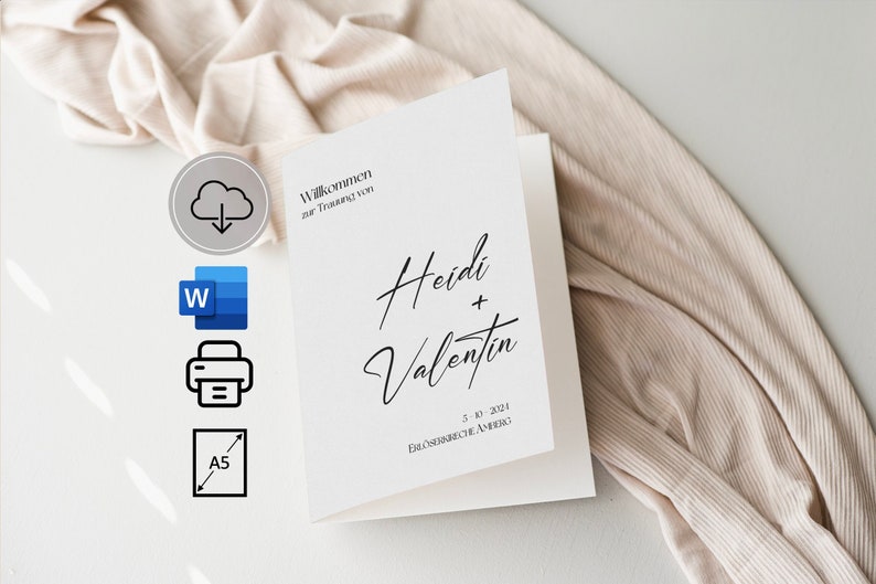 Kirchenheft Hochzeit - Individuell gestalten & bestellen 1 • 1