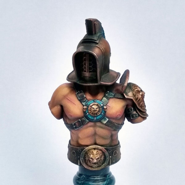 Lion Gladiator | bust | miniature | HQ | 75mm | Resin | un-painted | Tabletop | RPG