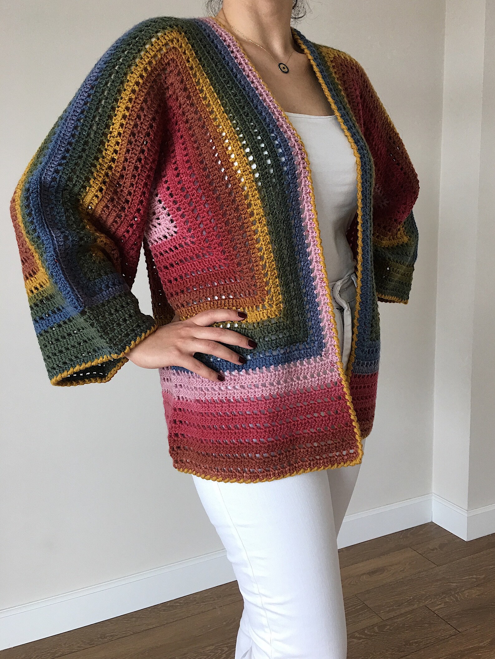 Women Crochet Cardigan Hand Knitted Cardigan Handmade Etsy