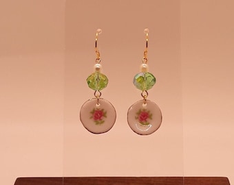 Gold Plated Victorian Tea Earrings