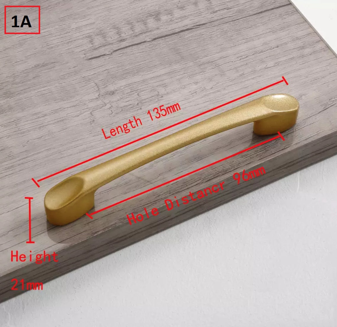 Simple Style Matte Gold Handles Solid Aluminum Alloy Etsy UK