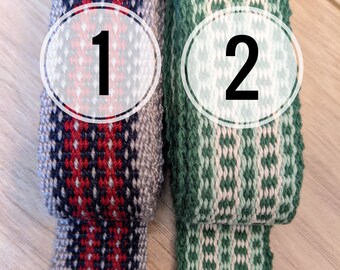 Handwoven Yoga Strap (Extra Long Striped Pattern)