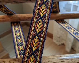Handwoven Yoga Strap (Intricate Pattern Extra Long)