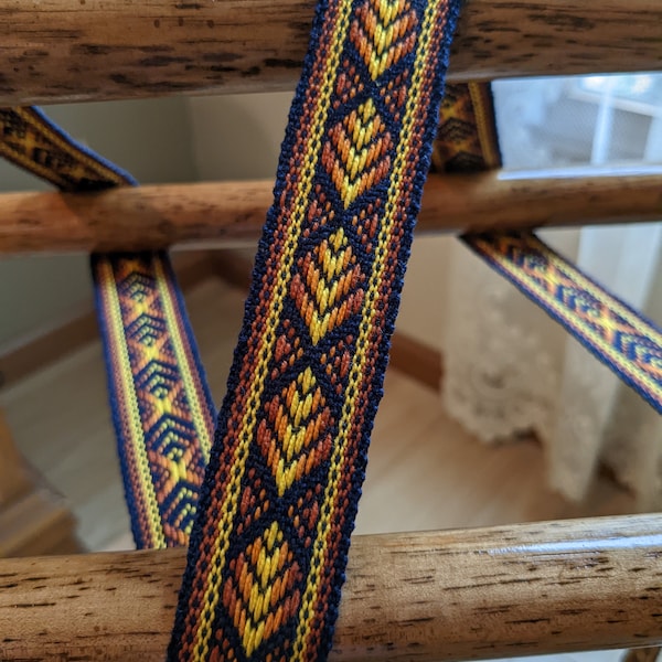 Handwoven Yoga Strap (Intricate Pattern Extra Long)