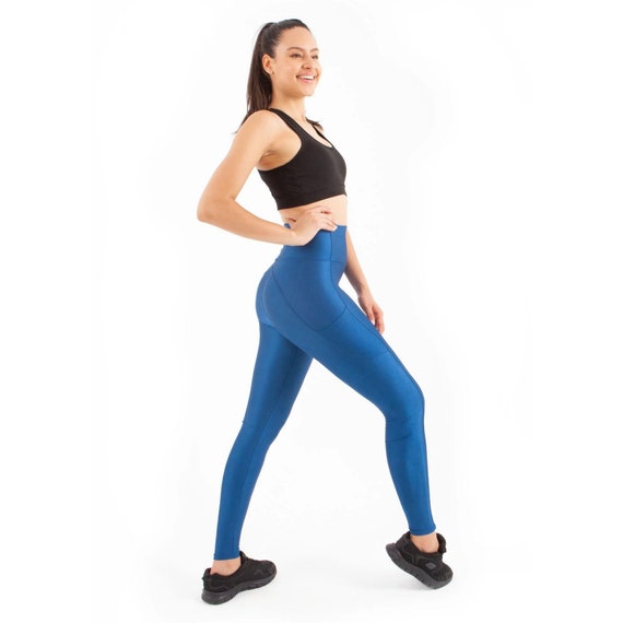 High Waist Shiny Sports Leggings-114 
