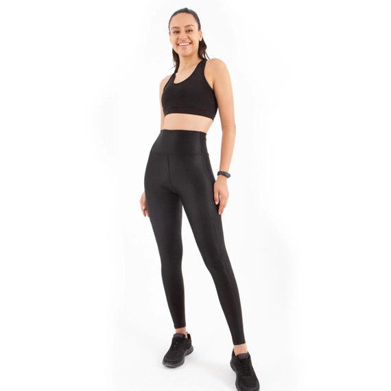 High Waist Shiny Sports Leggings-114 