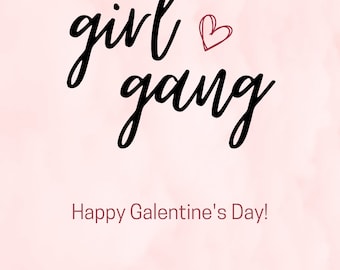 Girl Gang Galentine's Day Karte