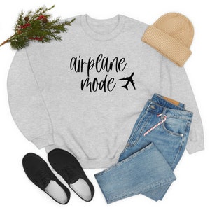 Flugzeug Mode Crewneck Sweatshirt Bild 4