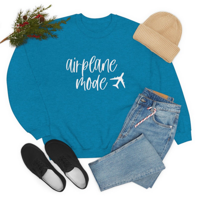 Flugzeug Mode Crewneck Sweatshirt Bild 2