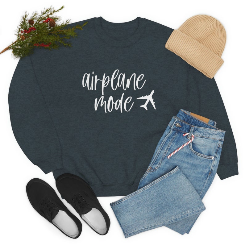 Flugzeug Mode Crewneck Sweatshirt Bild 5